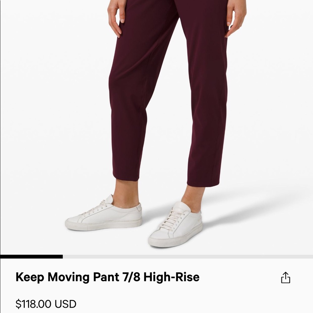 Lululemon Keep Moving Pant 7/8 High-Rise